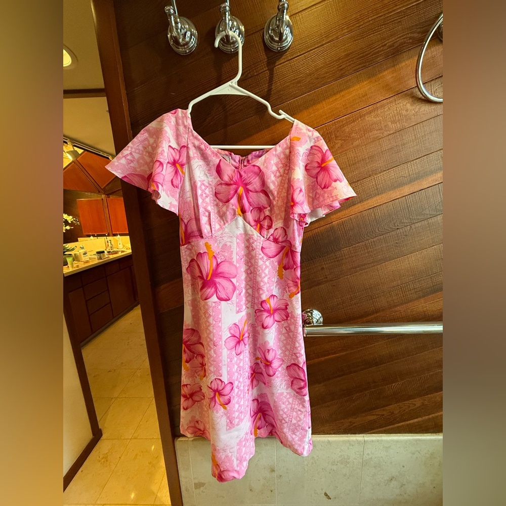 Vintage Pomare Pink Dress Size small